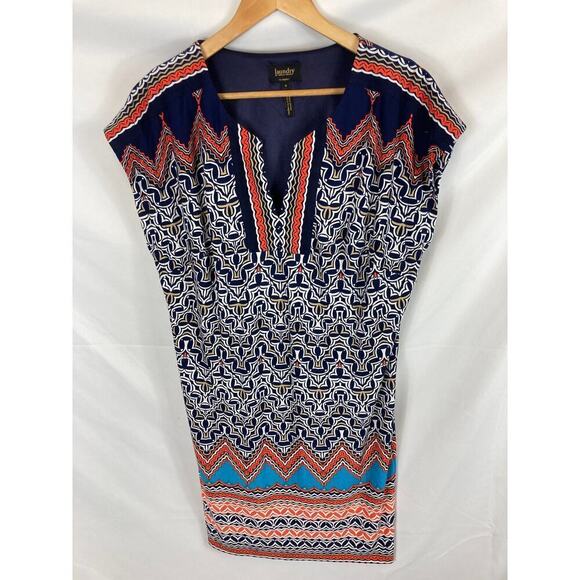 Laundry by Shelli Segal Patterned V Neck Dress size small - Picture 1 of 3